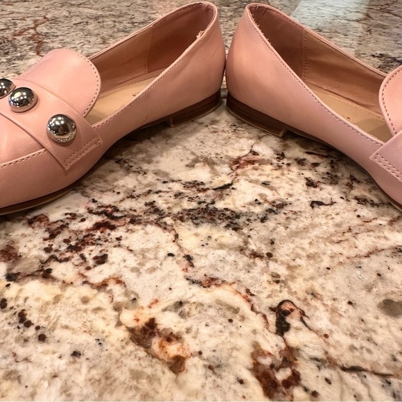 Women’s Barbie flats shoes 7.5 Blush Pink Slip On Flats Loafer Pointed Toe Stud - Picture 5 of 10